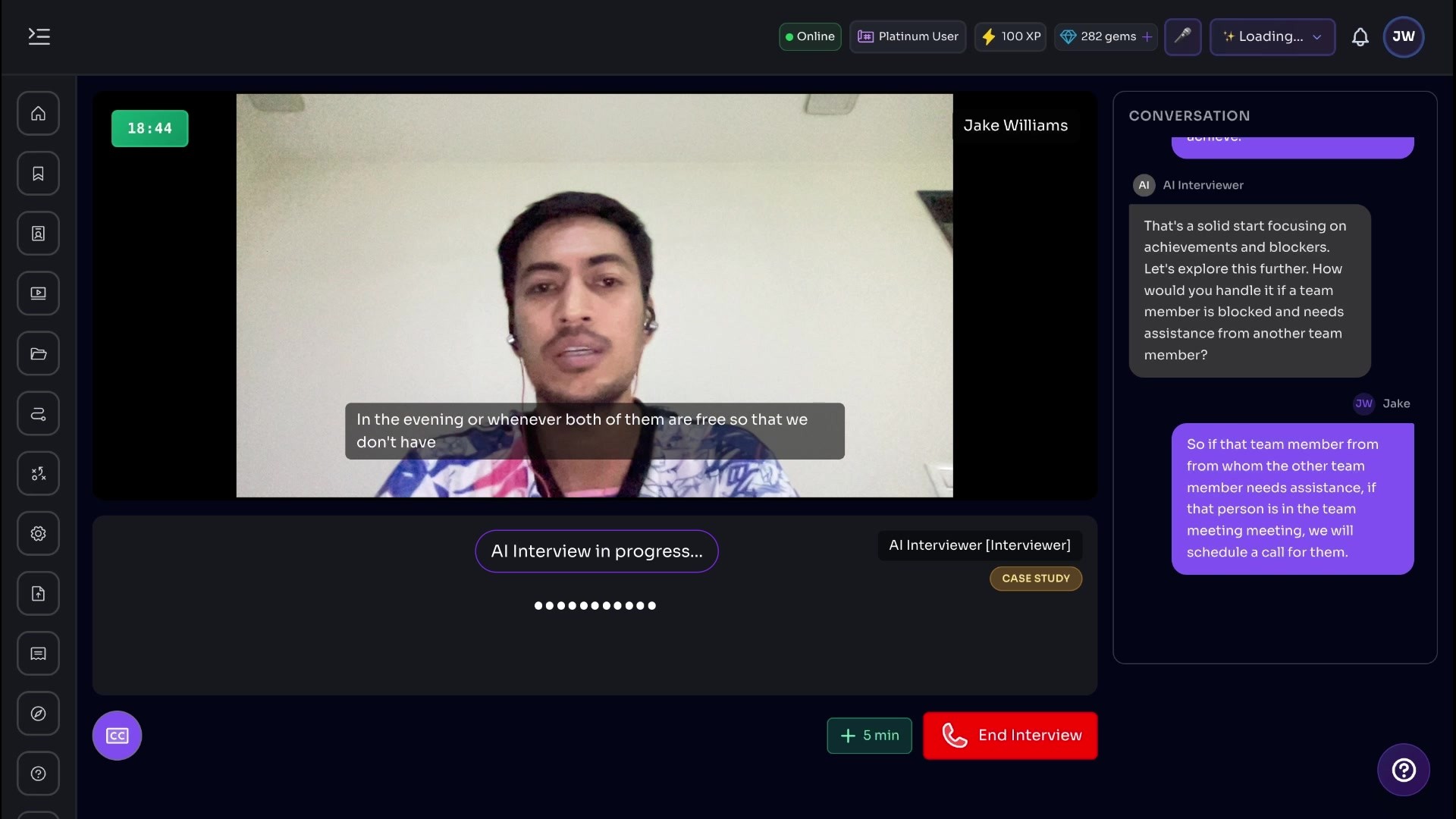Socratic AI Interviews sparring